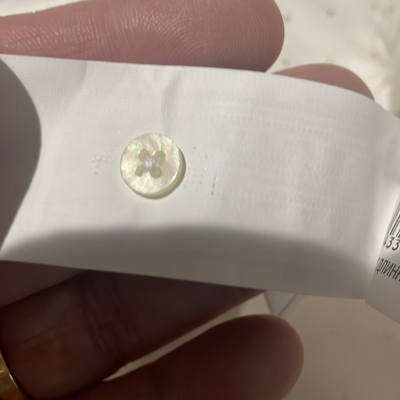 Losan 6 white gold small tiny polka dot blouse euc - Picture 5 of 7